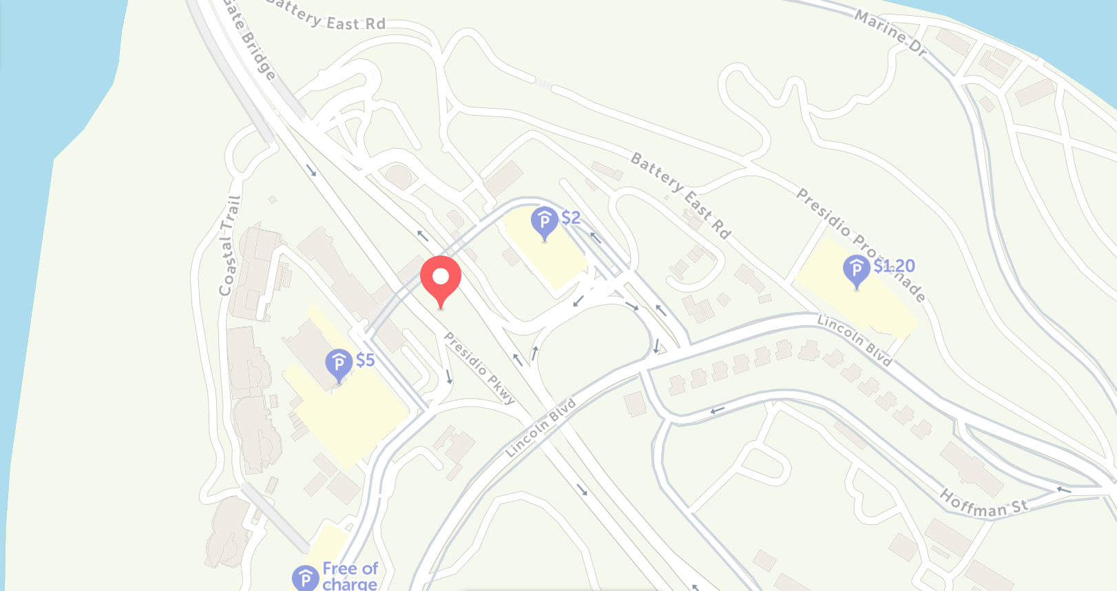 Free Parking near Golden Gate & San Francisco’s Top 10 Attractions