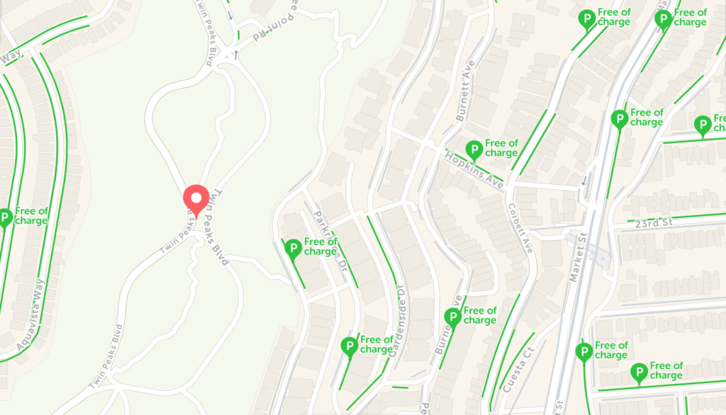 Twin Peaks Parking