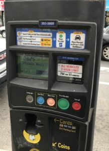 pay and display meter parking in NYC