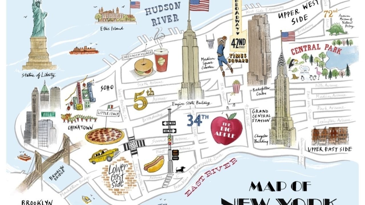 Map Of New York City Tourist Attractions