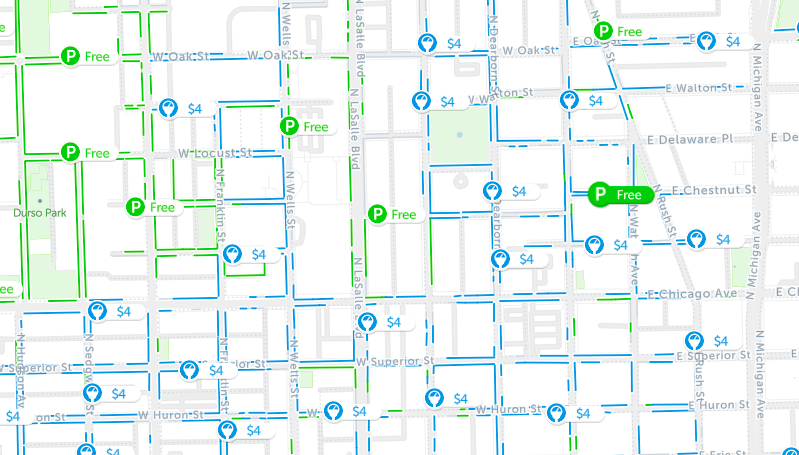chicago street parking map