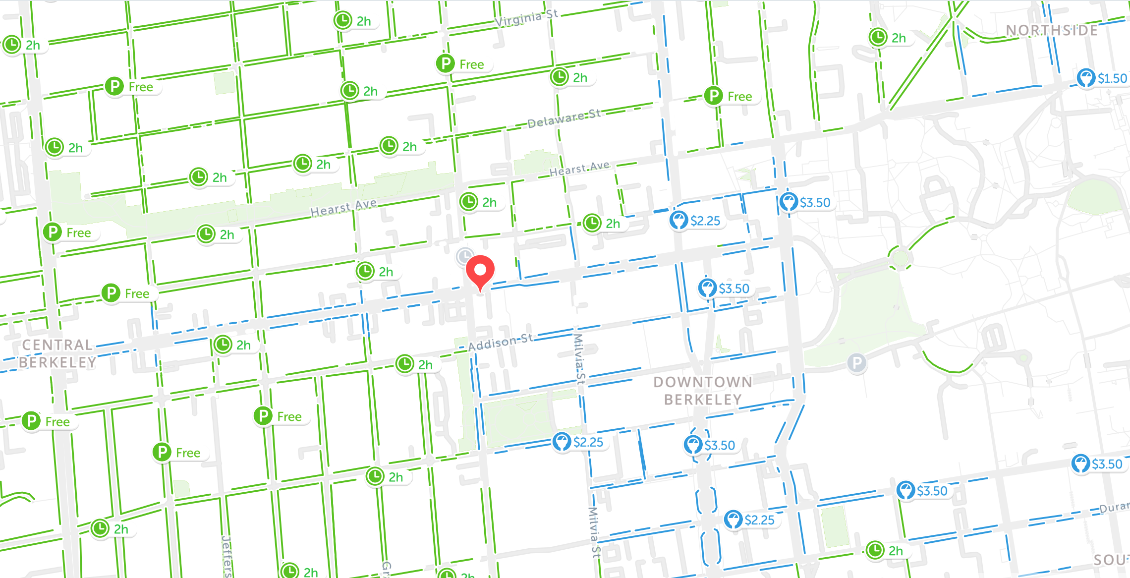 Berkeley street parking map