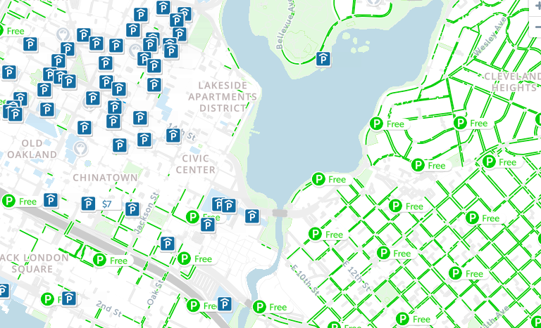 oakland street cleaning map