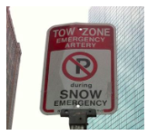 snow emergency parking sign spot angels