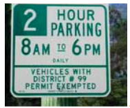 los angeles residential parking sign spot angels