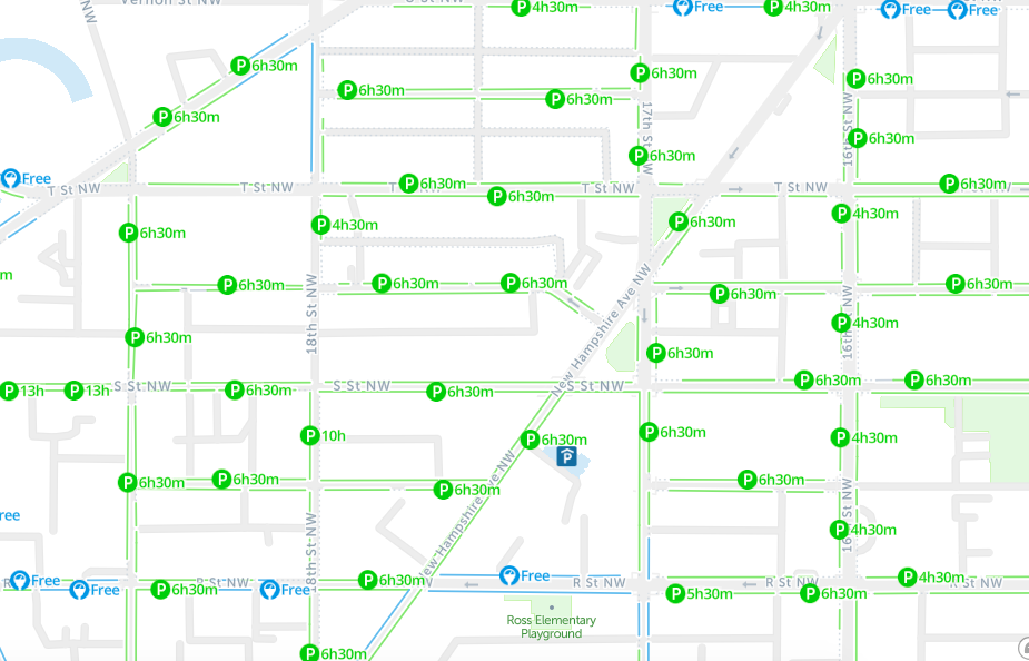 dc street cleaning map spot angels