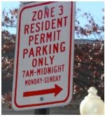 dc zone parking sign spot angels