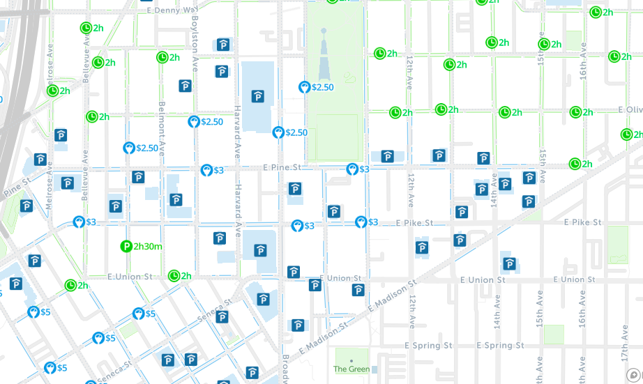 seattle street parking map spot angels