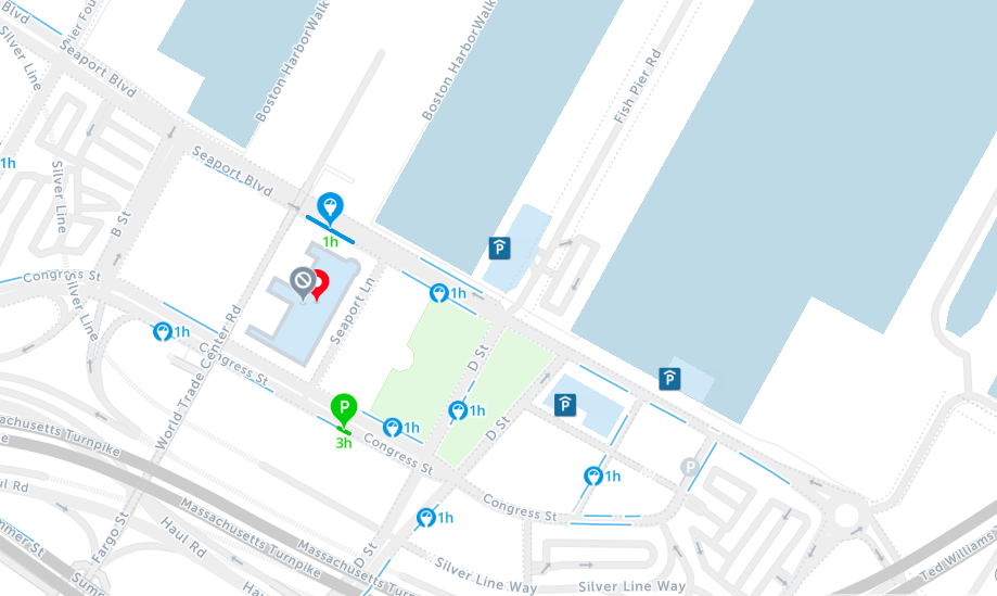 seaport boston parking map