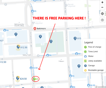 Parking Map Baltimore