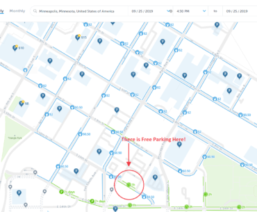 minneapolis free parking map