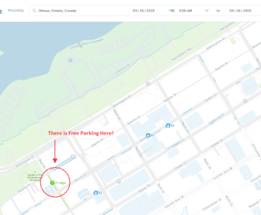 free parking map of ottawa ontario canada