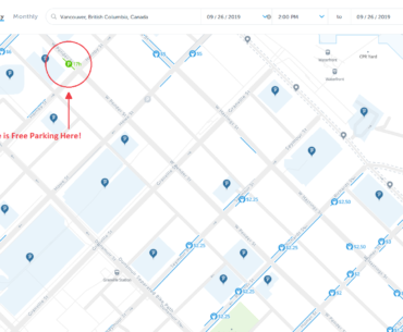 free parking map vancouver bc canada