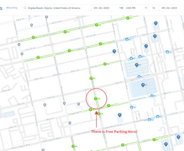 virginia beach free parking map