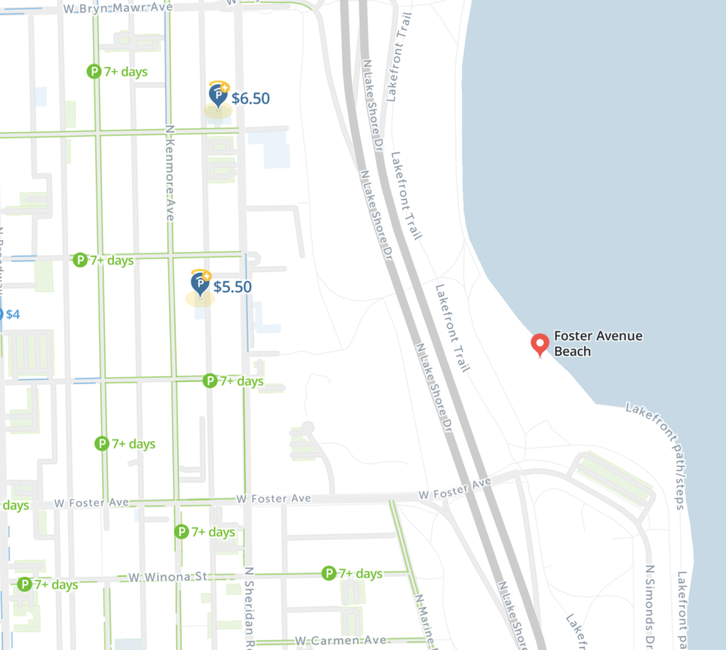 23 Map Of Free Parking In Chicago Spotangels