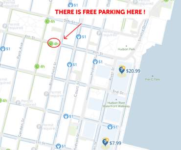 Free parking Hoboken