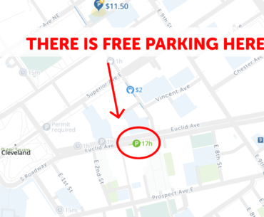 Cleveland Free Parking Map