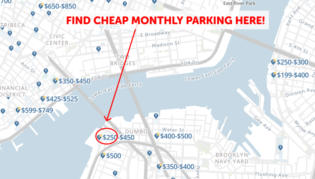 NYC Monthly parking map