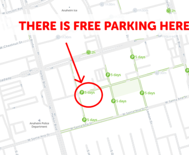 Anaheim Parking Map