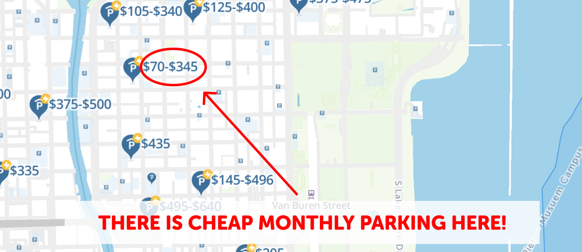 Chicago Monthly Parking Map