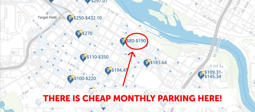 Minneapolis Monthly Parking Map