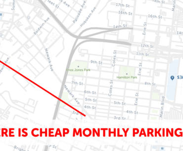 Jersey City Monthly Parking Map