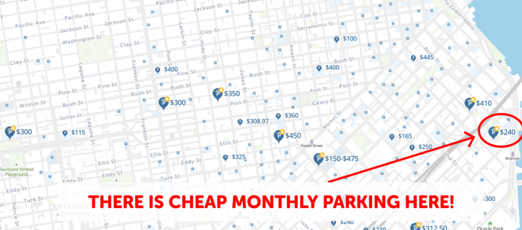 San Francisco Monthly Parking Map- SpotAngels