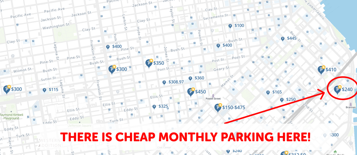 San Francisco Monthly Parking Map- SpotAngels