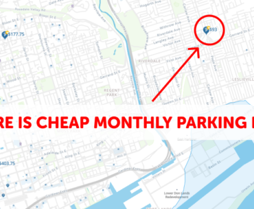 Toronto Monthly Parking Map