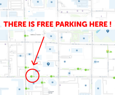 Bellevue parking map