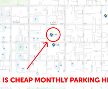 Salt Lake city Monthly Parking Map