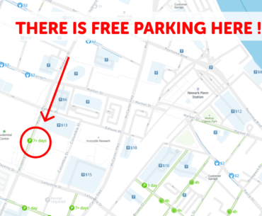 Newark parking map