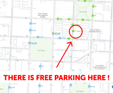 Raleigh parking map