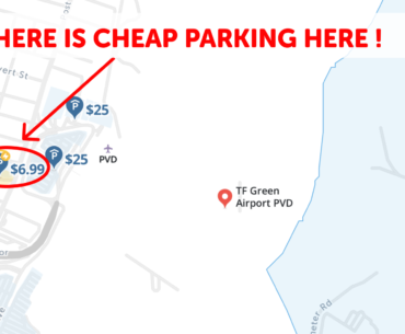 PVD Airport Parking Map