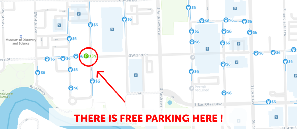 Fort Lauderdale parking map