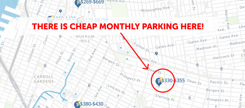 Brooklyn Monthly Parking Deals