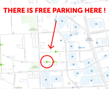 Bethesda parking map