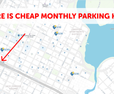Oakland Monthly Parking Map