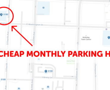 Ann Arbor Monthly Parking Map