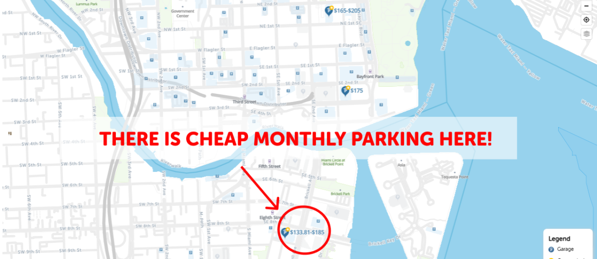 Miami Monthly Parking Map