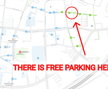 Stamford free parking map