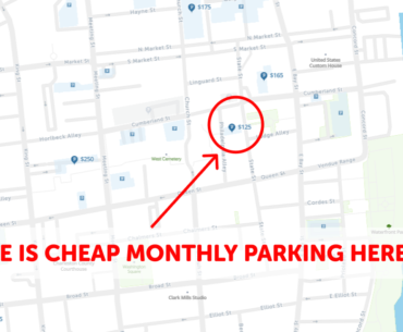 Charleston SC Monthly Parking Map