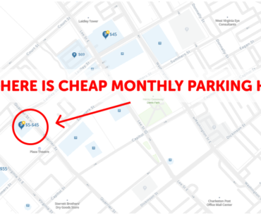 Charleston WV Monthly Parking Map