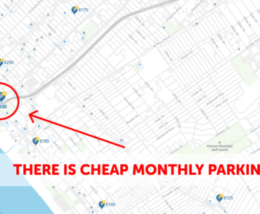 Santa Monica CA Monthly Parking Map