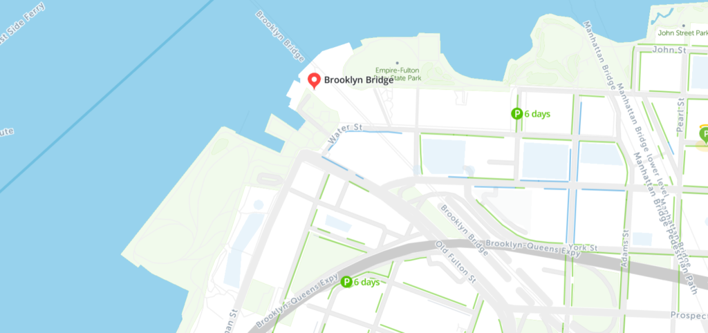 Brooklyn Bridge Parking Map