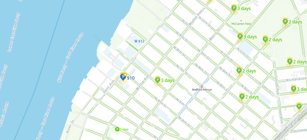 Williamsburg Parking Map